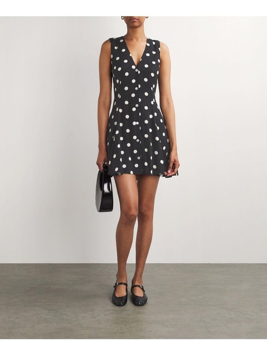 doen polka dot mini dress Doen Aubrey Polka Dot Silk Mini Dress by Doen
